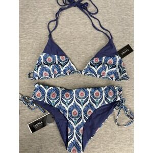 Tavik Reversible Coco Scoop Neck Bikini Women's Navy Blue Polyester Swimwear Sm